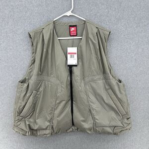 Nike Tech Woven Vest Green Loose Fit Size Size LG-Tall Lightweight NWT $180!!